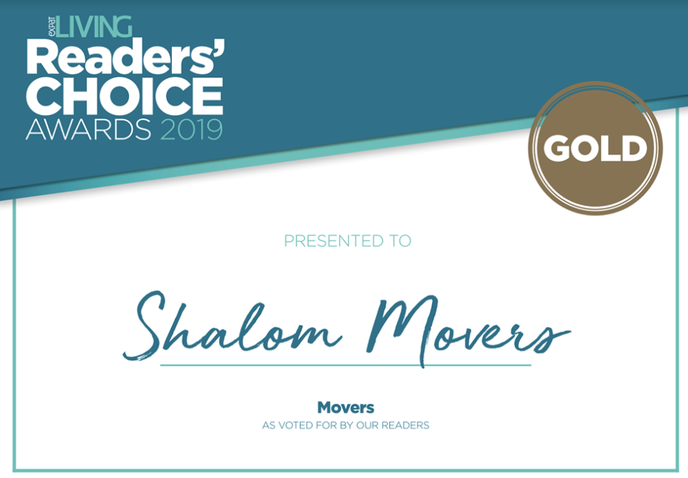 You are currently viewing Shalom Awarded Best Moving Company